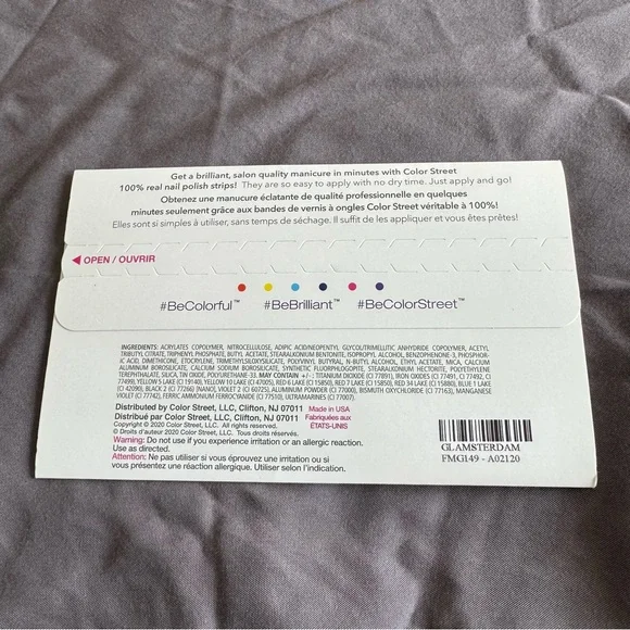 *Retired* Color Street: Glamsterdam | Lavender Purple Sparkle Glitter Spring - Picture 4 of 13